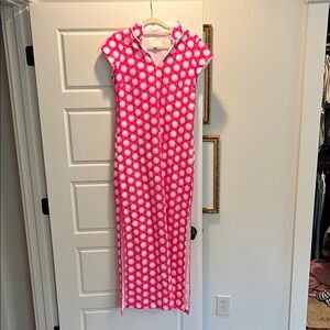 Sail to Sable pink and white maxi dress. Small.